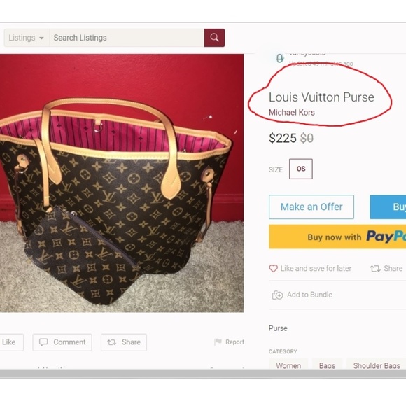 nfs Handbags - Another Example of a Red Flag that I warned about